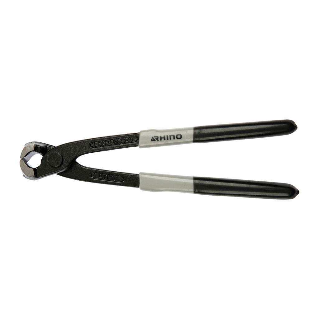RHINO - Tenazas rusas, pinzas trenzadas de 200 mm, de alta calidad, mango antideslizante, para agarrar, sostener, apretar y arrancar todo tipo de objetos, longitud 200 mm, garantía de por vida