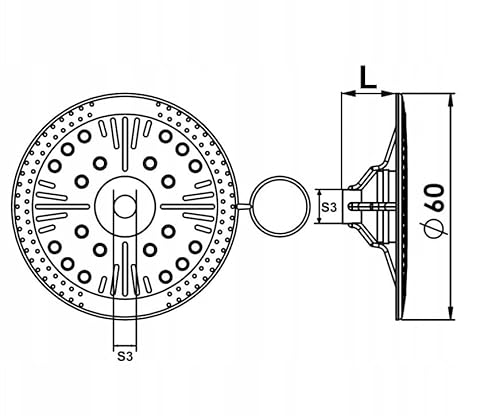 Dämmstoffteller 60mm zur Fixierung und Unterstützung aller Arten von weichen bis mittleren Dämmplatten und Platten, Lastverteilung (100 Stück)