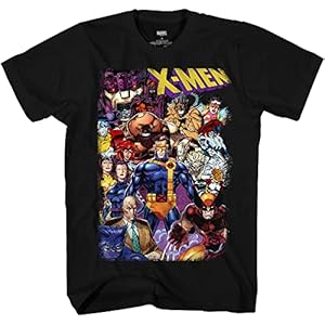 Marvel X-men All in Team 90’s Jim Lee Mens Adult T-Shirt