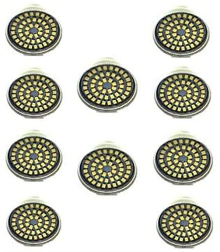 Spot GU10 LED blanc froid pour éclairage plan de travail cuisine lot 10 lampes MR16 aluminium