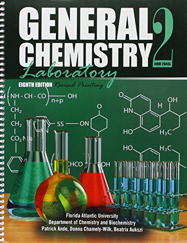 General Chemistry 2 Laboratory: CHM 2046L