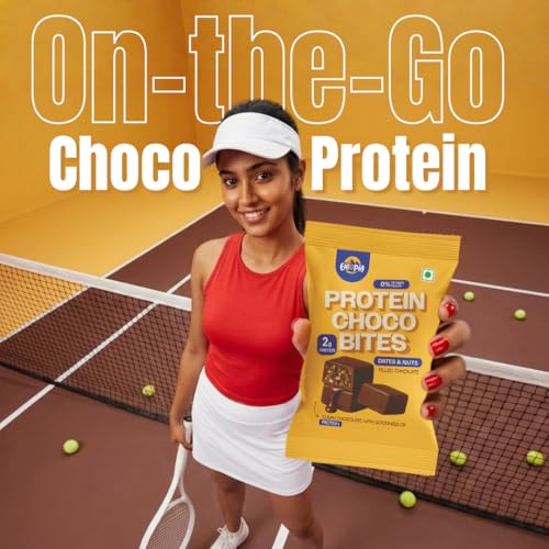 Image of Eatopia Chocolate Dates & Nuts Protein Bites, 10g Protein, Pack 2 (200g)