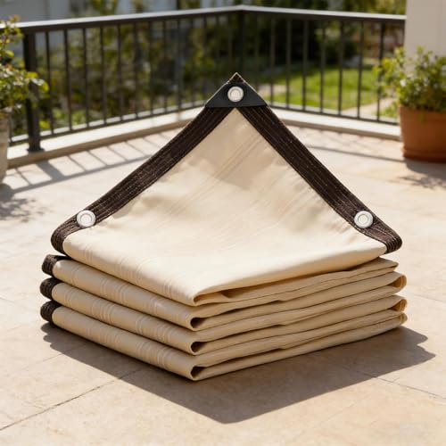 Voile d'ombrage robuste à usage intensif dotée de fixations ajustables