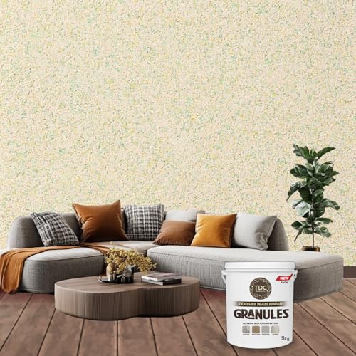 Image of The Decor Co. Marble Texture Wall & Floor Paint with 3D Designer Stone and Granite Luxury Finish Washable Water Resistant Acrylic Emulsion for Interior Exterior Home Decor DIY (1Pc, Mix Color, 5kg)