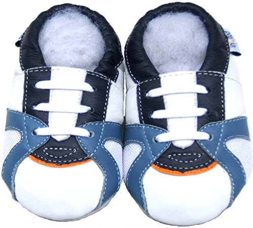 Leather Baby Soft Sole Shoes Boy Girl Infant Children Kid Toddler Crib First Walk Gift Trainer White (24-30month, White)
