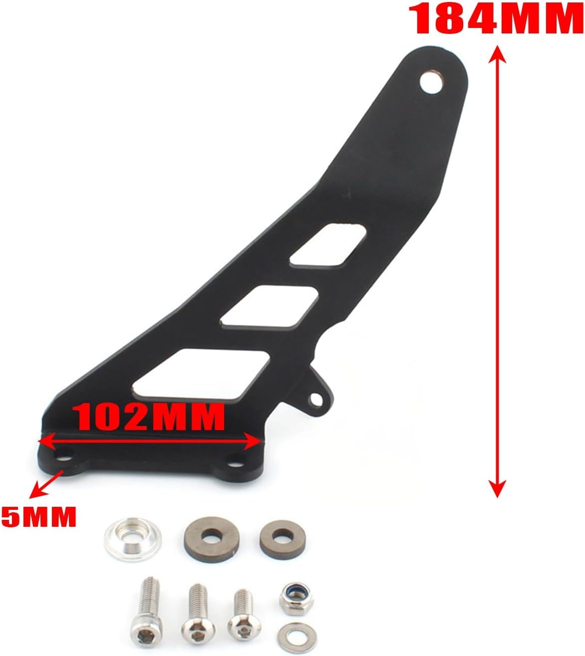 Motorcycle Aluminum Exhaust Pipe Hanger Bracket Muffler Pipe Support Guard Holder Compatible with KAWASAKI Ninja 400 NINJA400 Z400 2018-2024