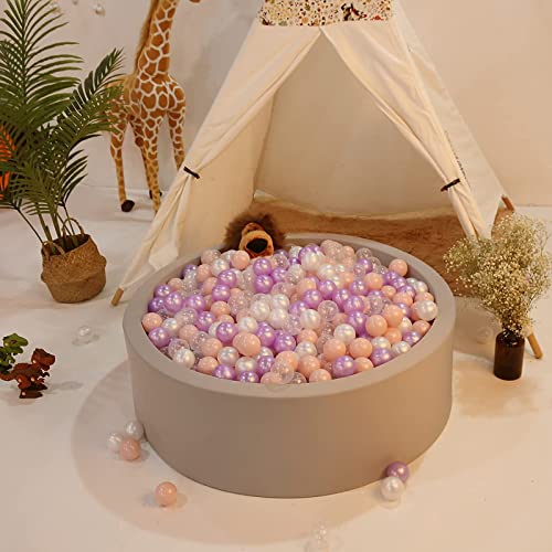 Realhaha Ball Pit Balls, 100Pcs Plastic Stress Balls For Kids Girls Playhouse Unicorn Partys Decoration Baby Shower Christmas Party Gifts Not Include Ball Pit #TOP7