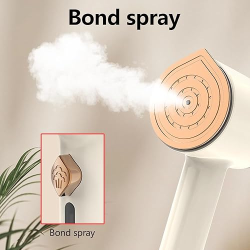 Miniatura 8 de Mini plancha de vapor, plancha de vapor portátil de mano, vaporizador de ropa de viaje 2 en 1 con aerosol, plancha para seco y húmedo, mini