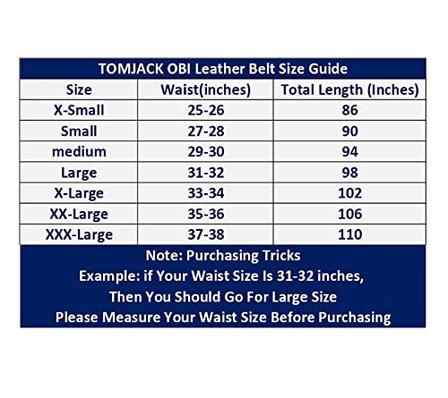 Tomjack Obi Style Women Waist Belt - Pure Leather Bow Tie Waistband, Handmade Cincher Boho Belt For Girl, 48 #TOP4