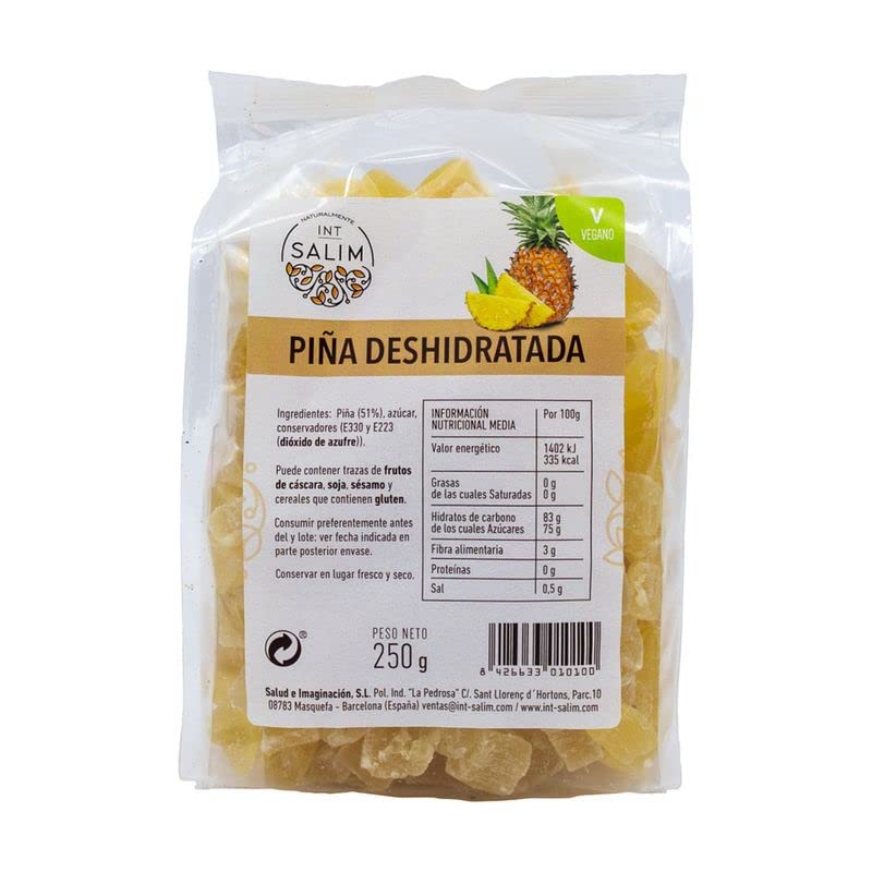 Int-Salim - Piña Deshidratada Trocitos - 250 G