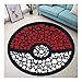 Produktbild MJTCJY Pokemon go Ball Kreis Velboa runde fläche Teppich und Teppich for zuhause Wohnzimmer Memory Foam Schlafzimmer Kissen Bad Boden tür Matte (Specification : Diameter 120CM)