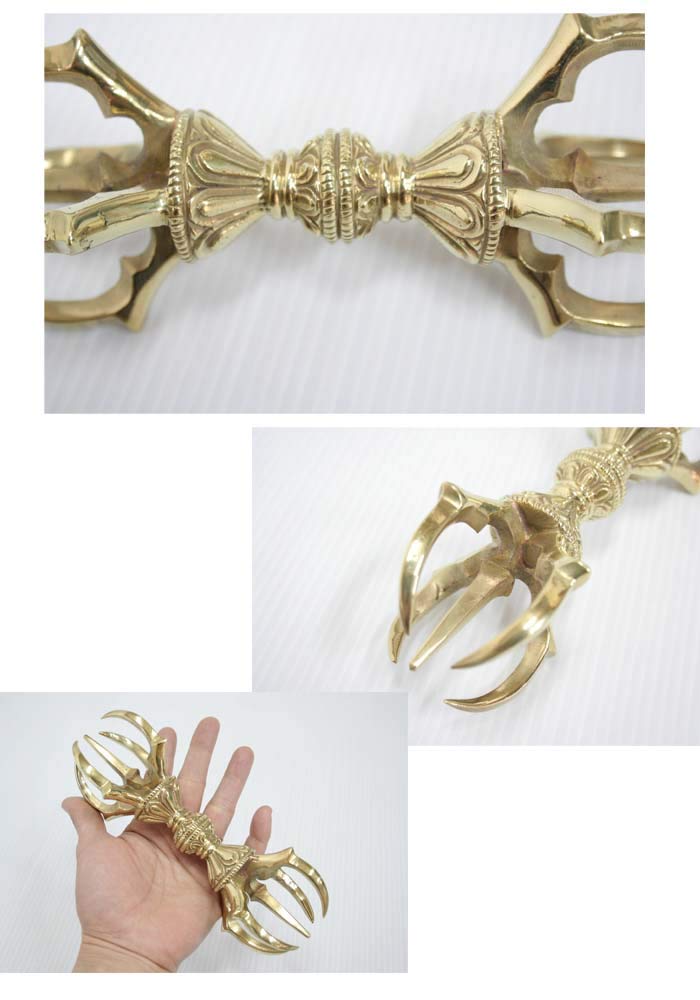 新品 エラー品　五鈷杵 20cm 大サイズ 真言宗 密教法具 新品 エラー品 五鈷杵 20cm 大サイズ 真言宗 密教法具