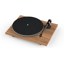 Pro-Ject T1 Evo Turntable with Ortofon OM 10 Moving Magnet Cartridge Walnut
