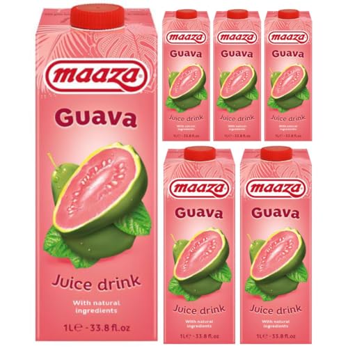 Mit Pufai Grocery, Guava Fruchtsaft Fruchtgetränk 1000 Milliliter x 6 Stück