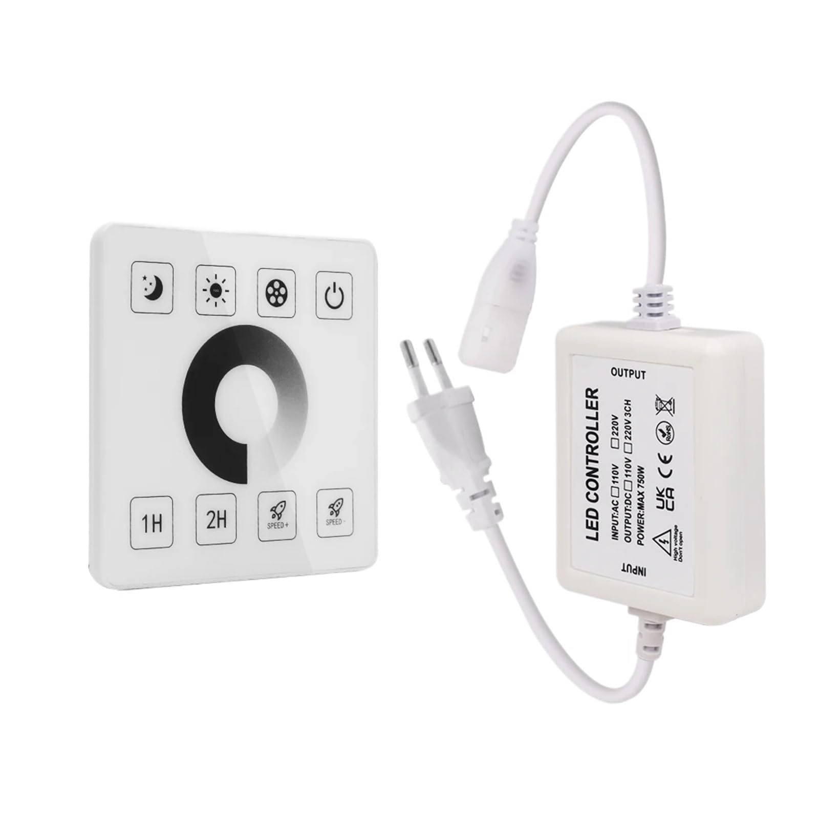 Regulador táctil LED 1500W 220V para ajustar la luz de tus tiras COB