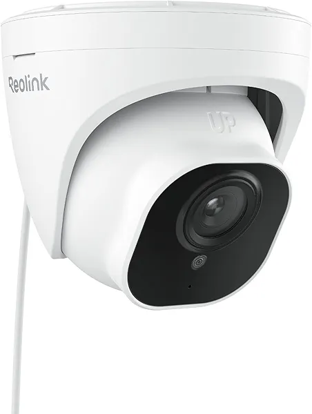 REOLINK Security Camera Outdoor, IP PoE Dome Surveillance Camera, Smart Human/Vehicle Detection, Work with Smart Home, 100ft 5MP HD IR Night Vision, Up to 512GB microSD Card, RLC-520A