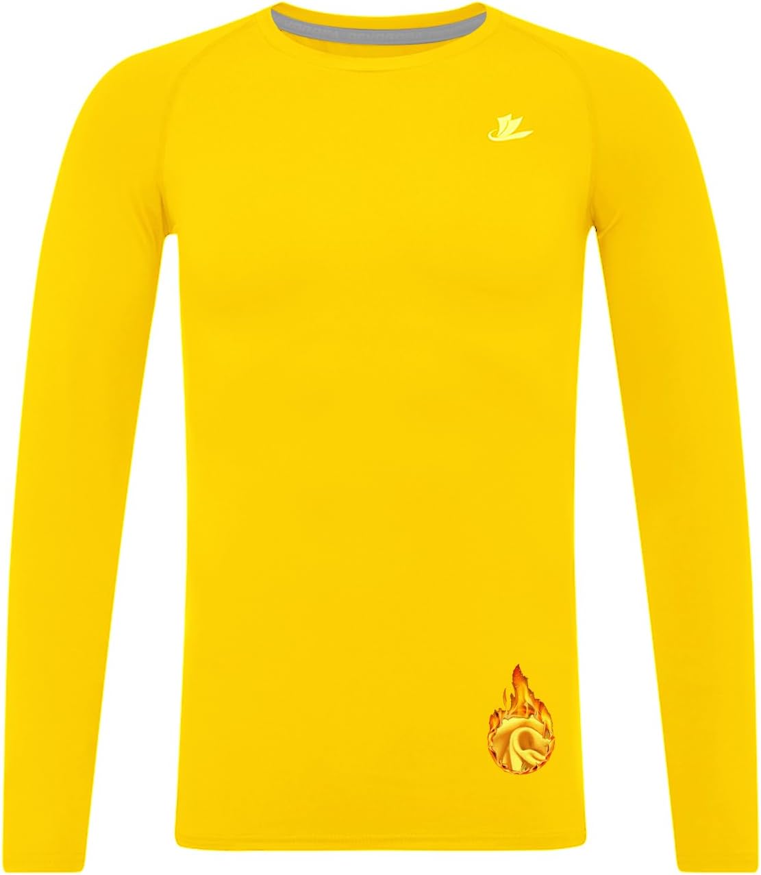 DEVOROPA Youth Boys Compression Thermal Shirt Long Sleeve Kids Fleece Baselayer Soccer Baseball Undershirt Slim/Regular/Husky