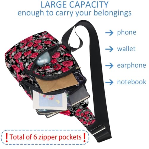 Bolso bandolera multiusos de estilo cruzado y estampado original Multicolor 10 6