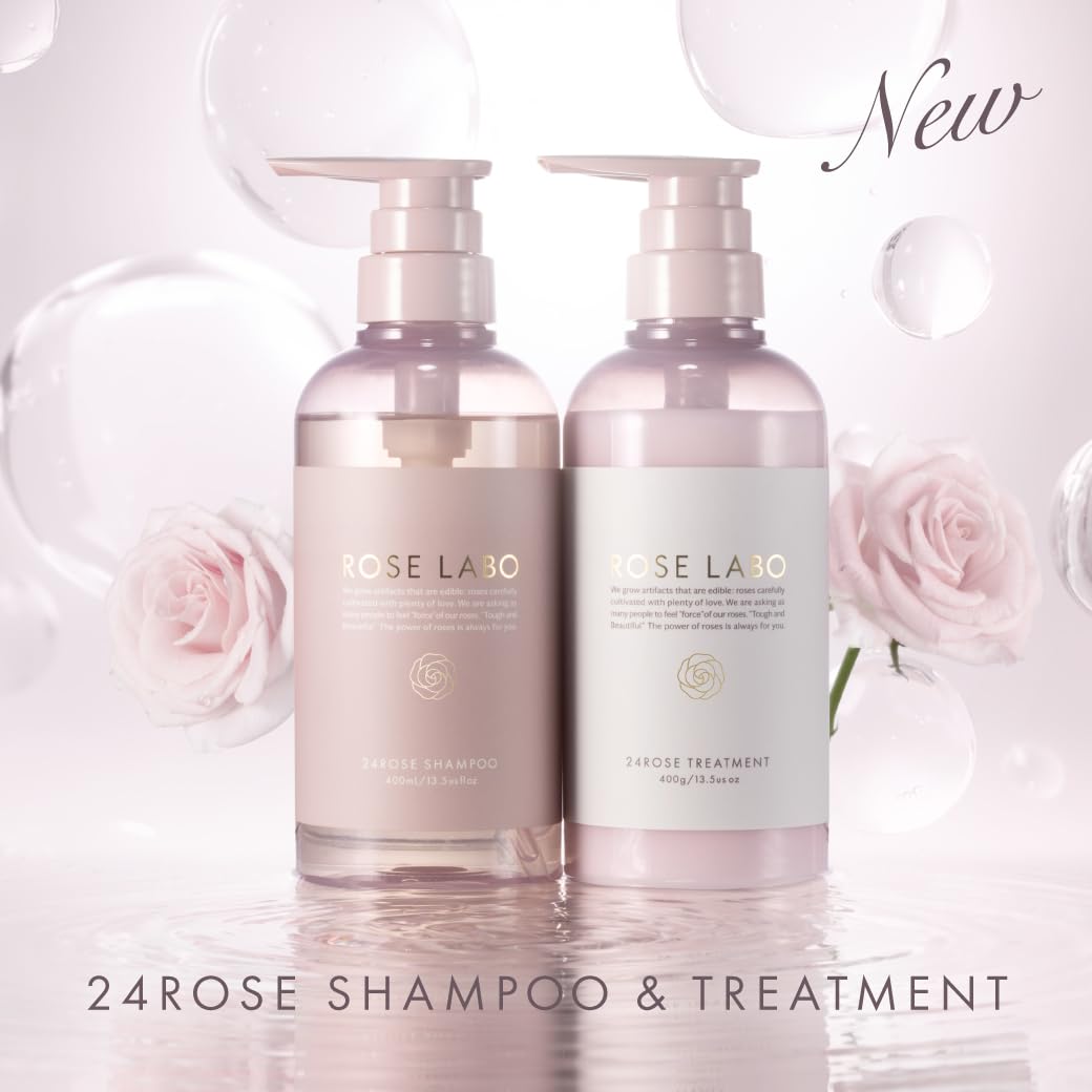 Amazon | 24ROSE®ローズシャンプー＆トリートメント 各400mL/400g
