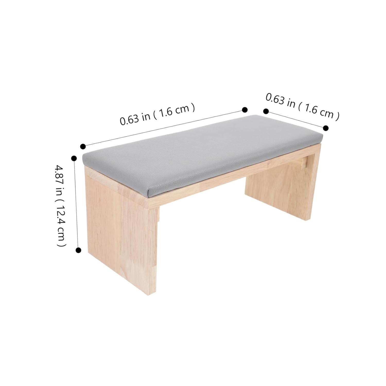 Wooden Manicure Hand Support Pillow Set Mat Nail Art Rest Tool for Professional Use and Home