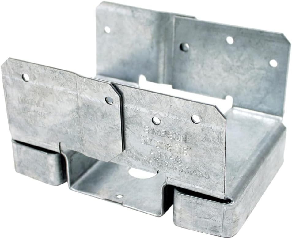 Simpson Strong-Tie ABA46Z ABA ZMAX Galvanized Adjustable Standoff Post Base for 4x6 (Pack of 10)