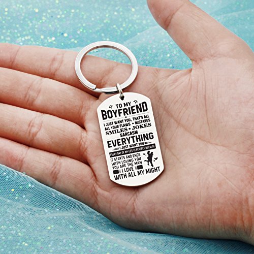 Valentine Key Chain Ring Boyfriend Gift Men Jewelry From Girlfriend - To My Friend Everything I Just Want You #TOP3