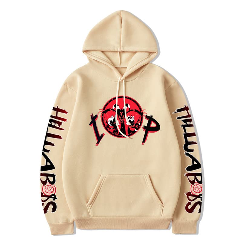 Helluva Boss Graphic Hoodie Sweatshirt Tops Loose Long Pullover Sleeves  Clothes for Men/Women