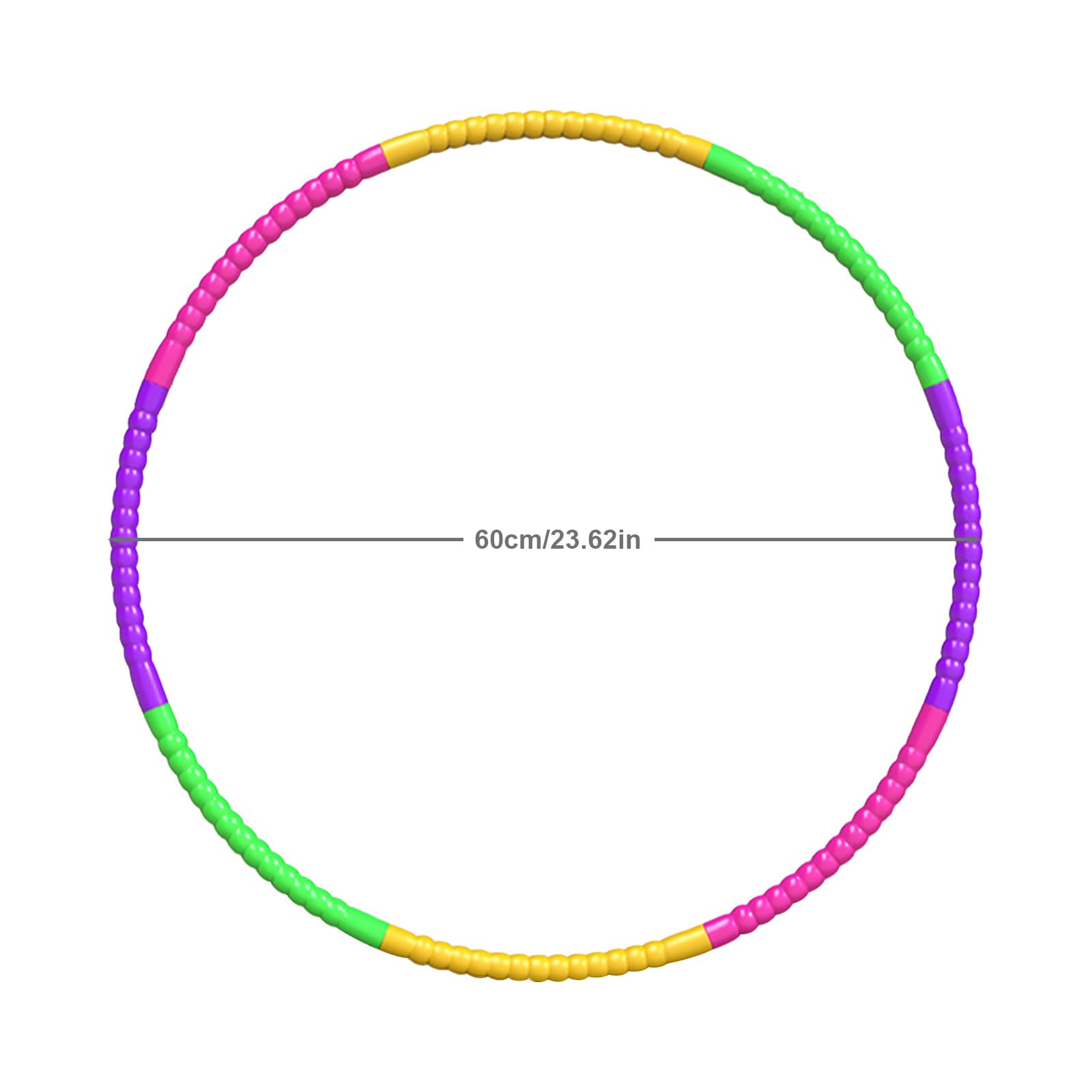 Hula Kids Hoop, Hula Adjustable Kids Hoop, Collapsible Hoola Hoops - Image 2