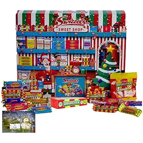 Swizzels Sweets Advent Calendar 2022 - Retro sweets advent calendar | Countdown to Christmas selections sweets | Gluten Free Advent Calendar for Kids Men Women with gift tag 220 g (swizzels advent) Cover