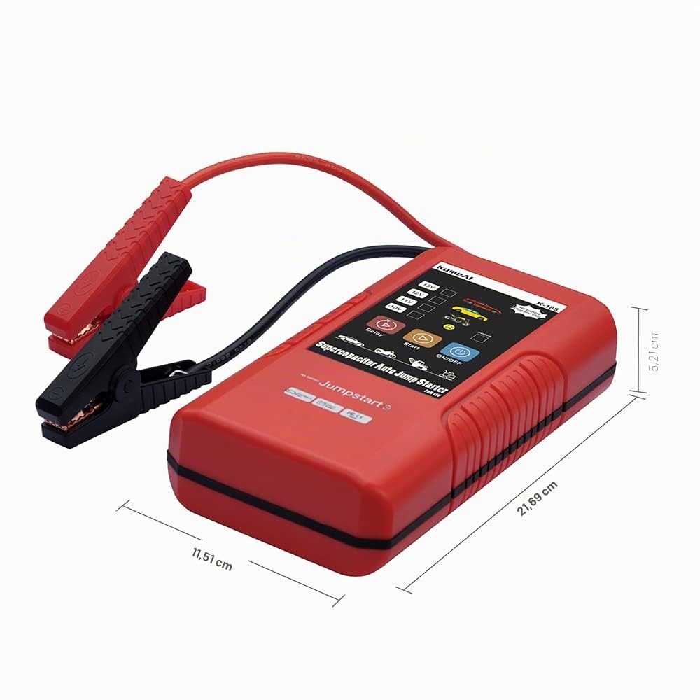Avviatore di emergenza a supercondensatore ad alta potenza per veicoli da 12 V, avvia motori diesel da 7,0 l e 4,0 l con facilità, nessuna batteria, nessuna manutenzione richiesta.