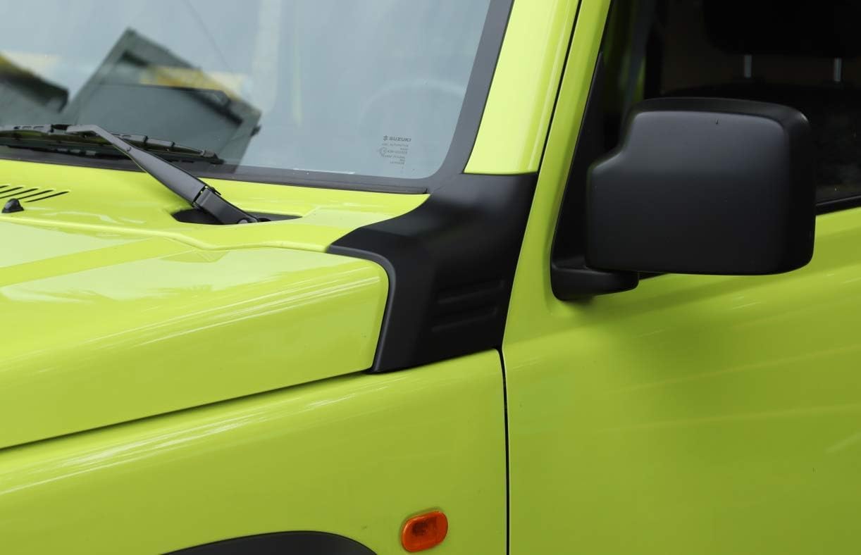 Copertura per cofano in ABS medio, copertura per cofano auto, carro armato, paraspigoli per Suzuki Jimny JB64 JB74 2019-2024 (nero)