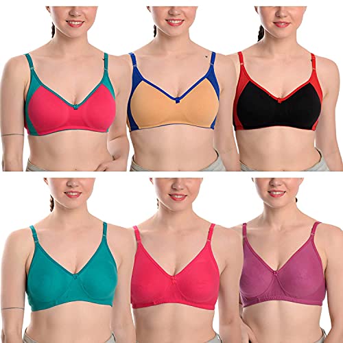 Image of SkyBeauty Premium Women's Non Padded & Lightly Padded Every Day Bra Multi-Pack