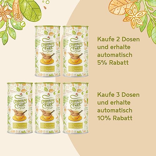 Morning Fuel - Haferflocken/Porridge - Chai Latte - Veganer, Nährstoffreicher Frühstücksersatz - Breakfast Smoothie Bowl