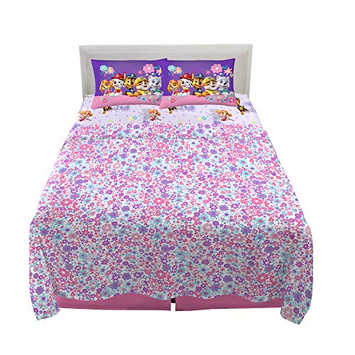 Franco Kids Bedding Super Soft Microfiber Sheet Set, 4 Piece Full Size, Paw Patrol Girls