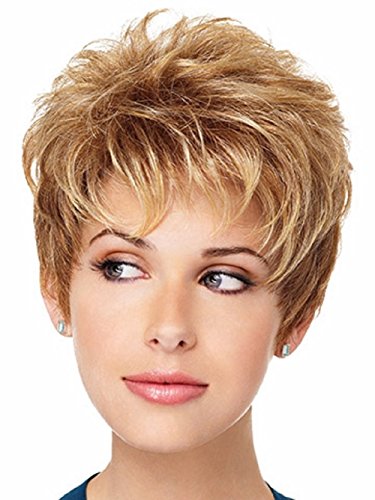 Peruca Eva Gabor Aspire em camadas Pixie, G811+ névoa de mogno da Hairuwear