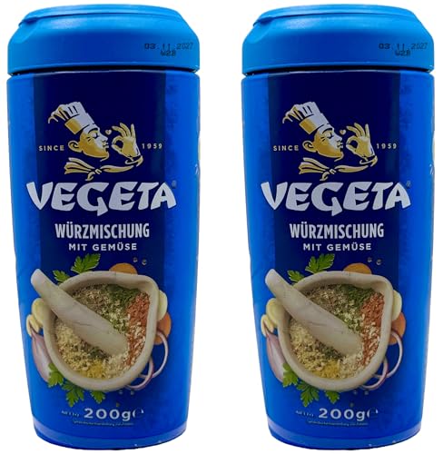 Podravka Vegeta Streuer 2er Set (2 x 200g) - Würzmischung mit Gemüse Doppelpack zusammengestellt durch Pikaflor