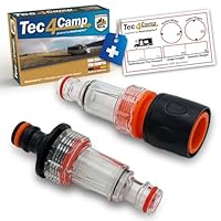 MaJoCompTec® DUOCLEAN Wasserfilter Set | Vorfilter für Hochdruckreiniger | Schmutzfilter mit Filtereinsatz mit 0,15 mm | Wohnmobil Caravan Boot Garten Zubehör (Kompakt Filter-Set)