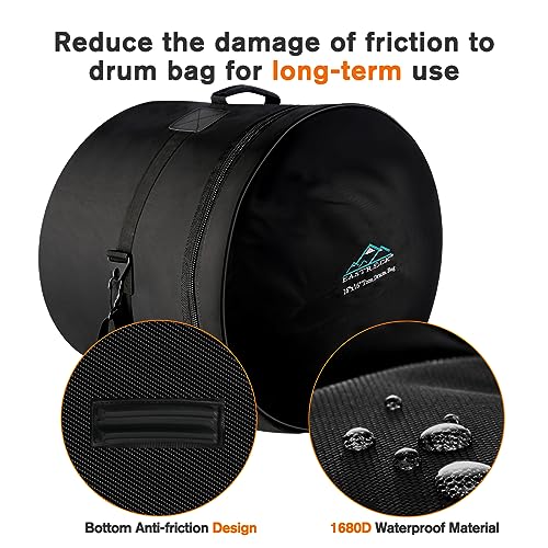 Eastrock DRUM BAG Tom Drum Cases 15 Mm Thick Padding thumb #4