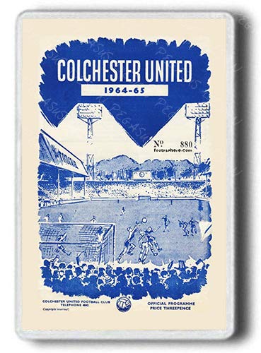 Pegasus Designs Colchester United Football Season1964-65 Vintage Large Size Fridge Magnet
