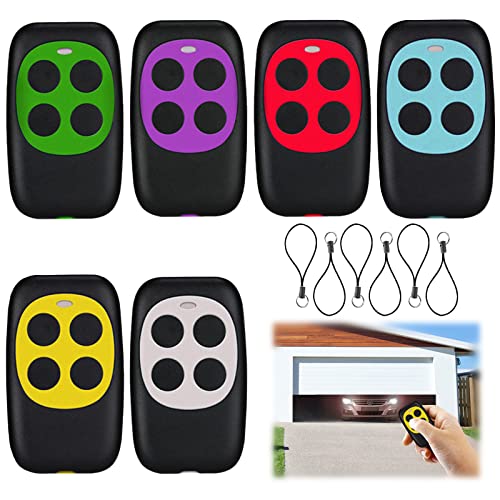 Telecommande Universelle Portail 6PCS Porte Garage De Portail Universel pour Porte De Garage Ouverture Automatique Télécommande Radio Garage 6PCS Porte-clés