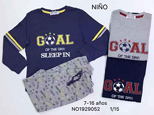 Preisvergleich Produktbild MI CASA Kinder-Schlafanzug Goal blau T / 11-12