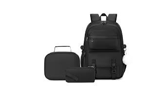 Kids Backpack for Girls - 3PCS Backpack for Girls Cute School Backpacks for Elementary Middle Kids School Bags with Lunch Box Pencil Case Set Travel Daypack Large Bookbags for Teens - Amazon product rated Grade B
