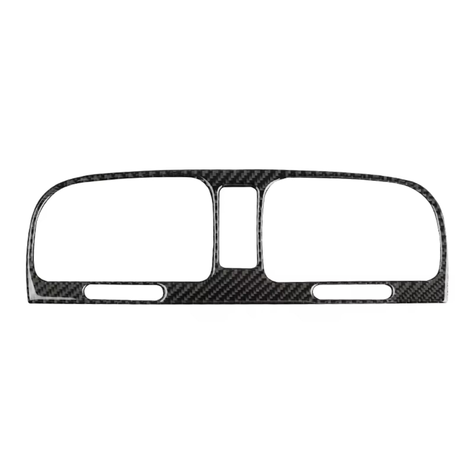 Amxaqjc Black Car Interior Moulding Trim For Vw For Golf 6 For Gti R For Mk6 2008-2012 Carbon Fiber Interior Middle Air Vent Frame Decoration Stickers Trim Car Accessories(Black)