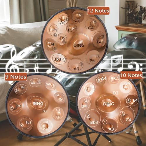 Handpan Drum 10 Notas 22 Pulgadas 440Hz miniatura 2