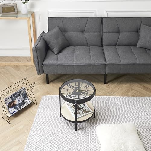 Table d appoint horloge 50.5x50.5x49cm m1 - vue 4