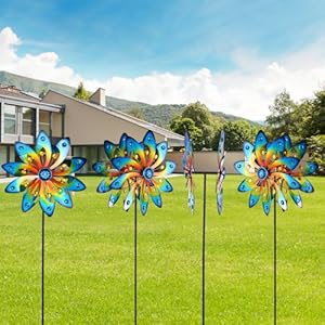 Wind Spinner for Yard and Garden Metal Windmill Outdoor Kinetic Wind Sculpture for Yard Patio Lawn Decoration, 55.5 Inch Wind Spinner for Yard and Garden Metal Windmill Outdoor Kinetic Wind Sculpture for Yard Patio Lawn Decoration 555 Inch