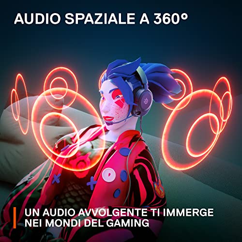 Arctis Nova 1P - Cuffie da gaming multisistema - Driver Hi-Fi - Audio spaziale a 360° - Cuscinetti auricolari in memory foam - Ultra leggere - PS5, PS4, PC, Switch, Xbox - Nero - Cuffia gaming - Immagine 4