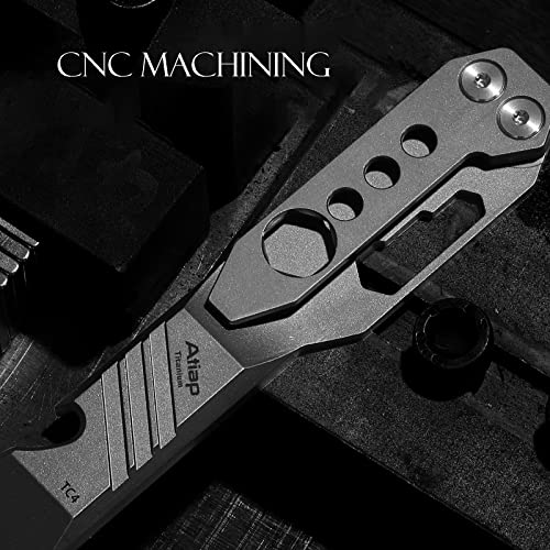 Atiap Titanium Edc Pry Bar Multi Tool With Wrench Bottle Opener Clip Function #TOP5