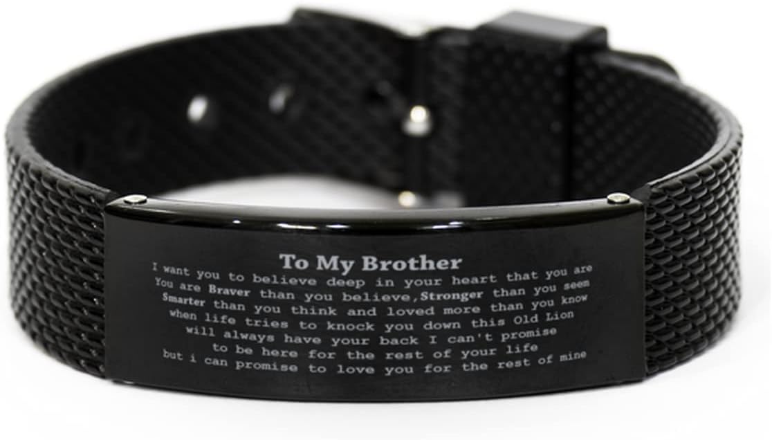 To My Brother Bracelet,I want you to believe deep,You are Braver than you believe,Gifts for Brother,graduation Gifts