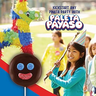 Ricolino Paleta Payaso Marshmallow Lollipops with Chocolate Flavored Coating, 6 Packs, 10 Count Each, Net Weight of 5 Pounds 14.8 Ounces,10 Count (Pack of 6)